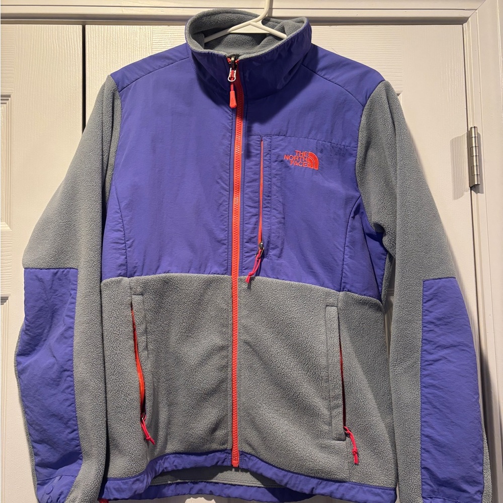 The North Face Violet and Light Gray Fleece Jacket